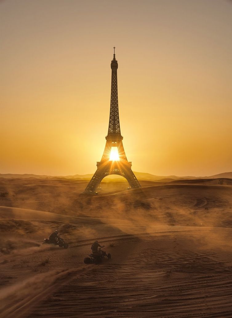 EIFFEL TOWER WORLD TRAVEL SAHARA